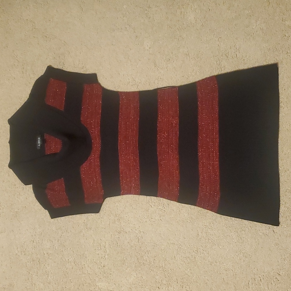 A. BYER Medium Holiday Sweater Dress
